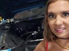 Mofos - Bailey Base Needs A Ride & JMac Passes By & Sees Her Bending Over To Check Her Car Engine