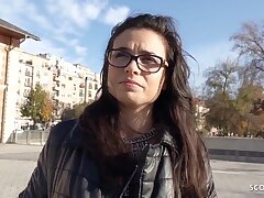 GERMAN SCOUT - School Nubile Mira with Braces First-Ever Time Assfucking