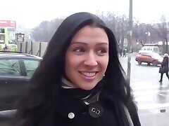 Penetrated by three dicks