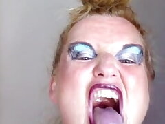 Ilona deepthroats a wurst Dirty Talk