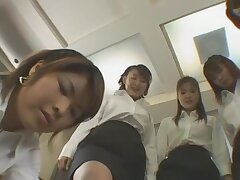 Alle diese Strumpfhosen Füße Footjob