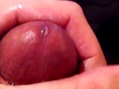 Ein weiterer Nässen Precum closeup